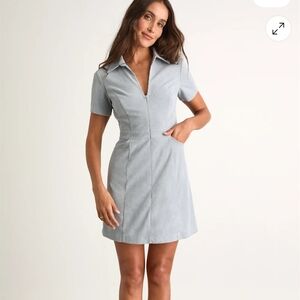 Stylish Gray Short Sleeve Dress